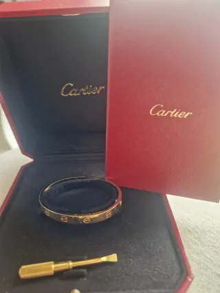 Pulsera Cartier Love Oro con Destornillador