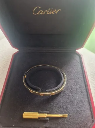 Pulsera Cartier Love Oro con Destornillador