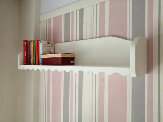 2 Estanterías de Madera Blancas