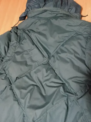 Piumino uomo verde e viola