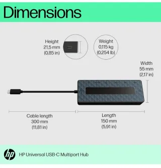 Hub USB-C HP Multipuerto