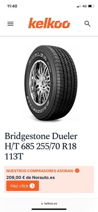 Ruedas Bridgestone Seminuevas