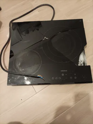 Placa Vitrocerámica Cecotec 3 Fuegos