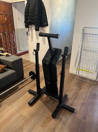 Banco de pesas Domyos + Barra y discos