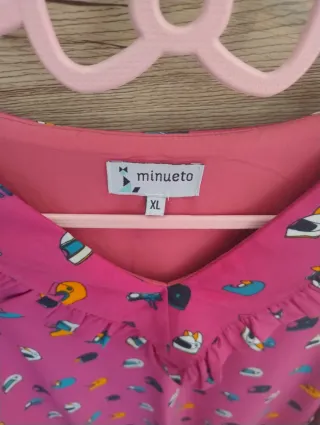 Vestido Minueto estampado cascos moto