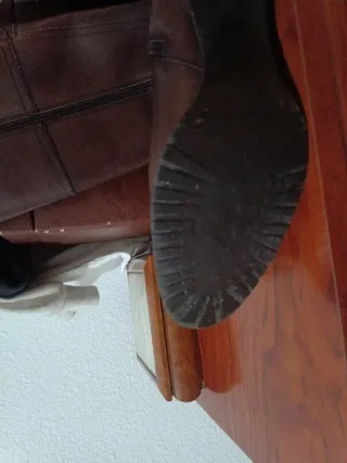 Botas de piel altas marrones