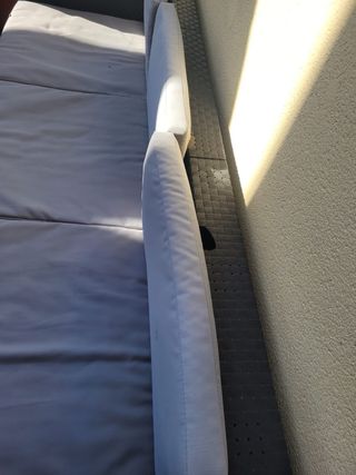 Conjunto Muebles Jardín Ratán Negro Gris