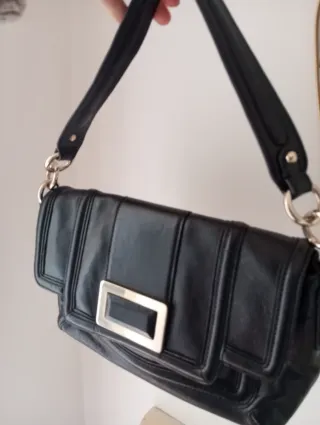 Borsa in pelle nera