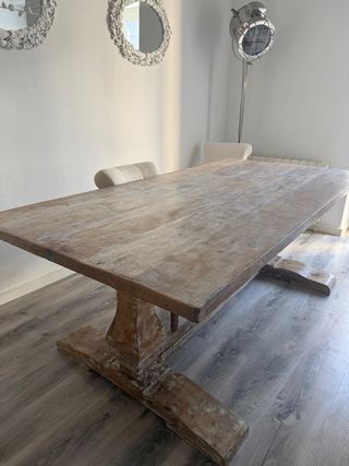 Mesa de comedor grande de madera rústica De TRIGGO