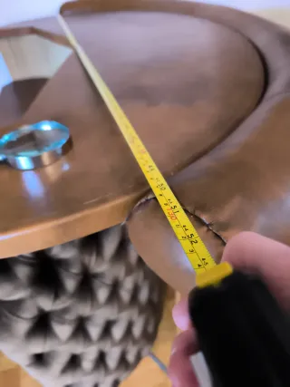 Mueble Mini Bar Cuero y Madera