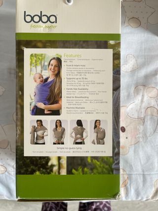 Fular Portabebés Boba Gris