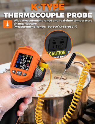 Termometro infrarossi professionale laser sonda