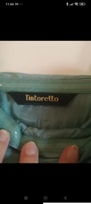 Vestido fiesta Tintoretto verde