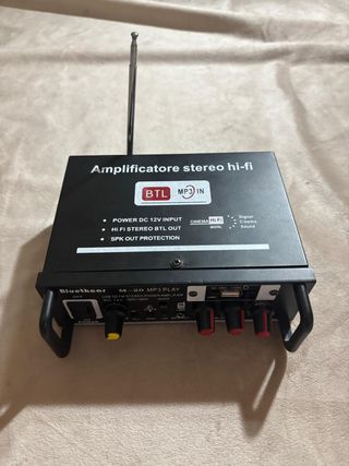 Amplificatore Stereo Hi-Fi Bluethcar M-20