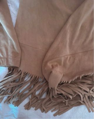Chaqueta efecto ante de zara