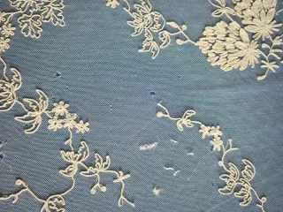 Colcha novia antigua tul encaje