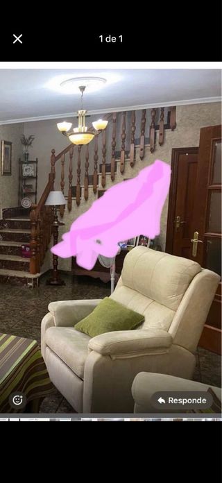 Baranda de madera maciza