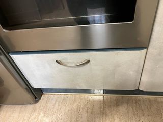 Puertas de cocina azul y gris