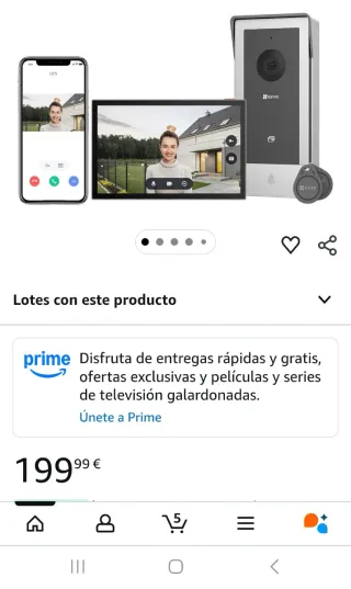 Videoportero WiFi EZVIZ Intercomunicador