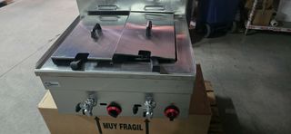 Freidora a gas doble seno