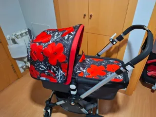 Pack Bugaboo+Maxicosi rojo y negro en Fuenlabrada