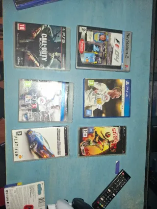 Pack 6 cajas de Videojuegos PS3, PS4, PS2