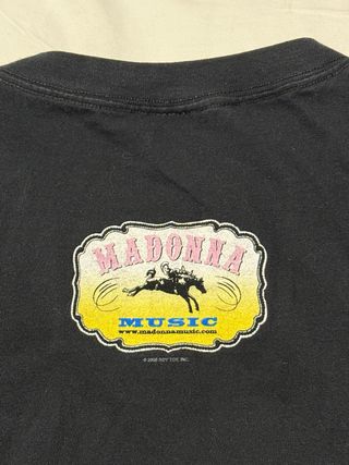 Camiseta Negra Madonna tour 2001 oficial  Talla L