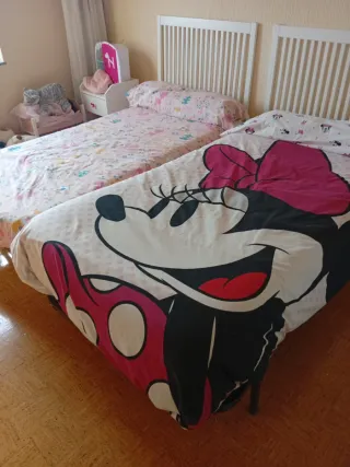Camas individuales 90cm (2 unidades)