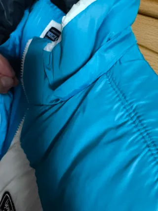 Chaleco acolchado azul y blanco Talla XXL