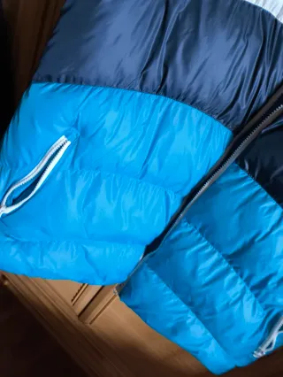 Chaleco acolchado azul y blanco Talla XXL