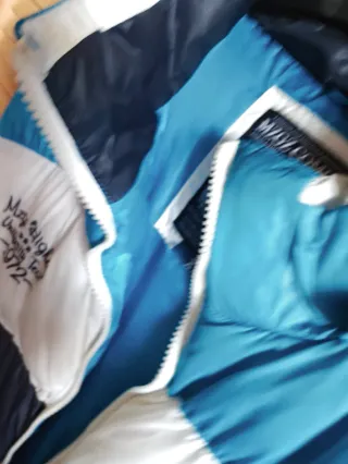 Chaleco acolchado azul y blanco Talla XXL