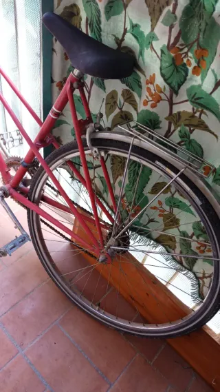 Bicicleta Clásica Rabasa Derbi 28 Roja