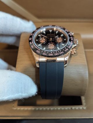 Reloj Seiko Mod Daytona Negro Oro Rosa - Rose Gold