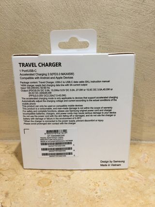 Caricabatterie Samsung 45W PD USB-C