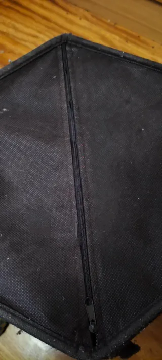 Taburete baúl hexagonal tela