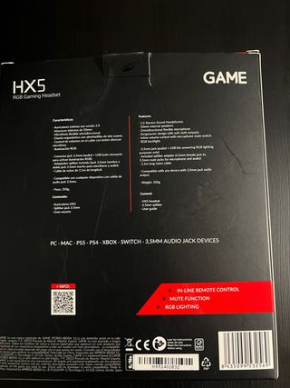 Auriculares Gaming GAME HX5 con Micrófono