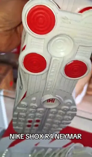 Nike Shox R4 Neymar Blancas Rojas