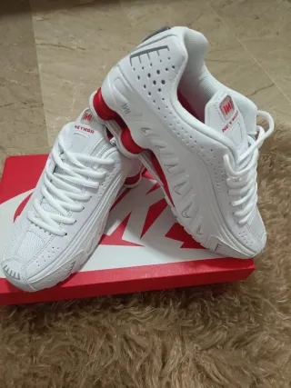 Nike Shox R4 Neymar Blancas Rojas