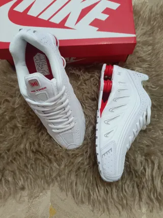 Nike Shox R4 Neymar Blancas Rojas
