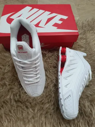 Nike Shox R4 Neymar Blancas Rojas