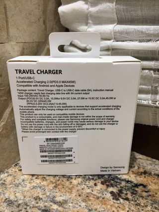 Caricabatterie Samsung 45W PD USB-C