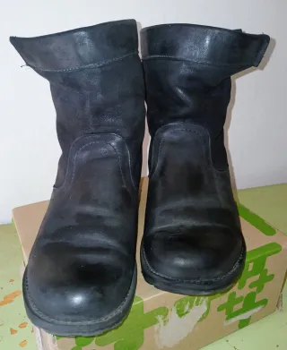 Stivaletti neri donna in pelle