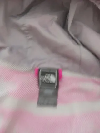 Chubasquero rosa y gris L/G (14-16)