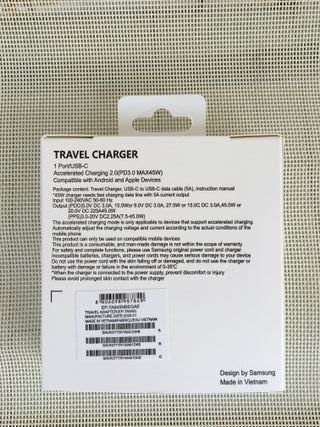 Caricabatterie Samsung 45W PD USB-C