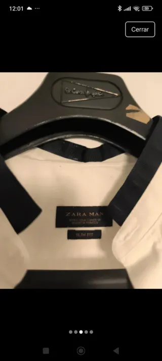 Camisa Zara Hombre Blanca