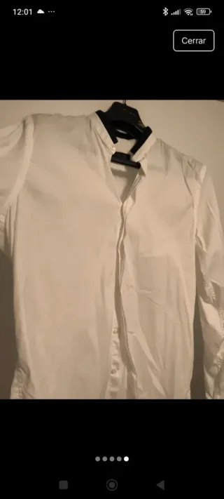 Camisa Zara Hombre Blanca