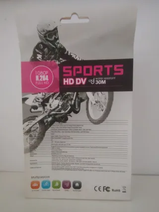 Cámara Deportiva 1080p H264 Full HD Sumergible 30M