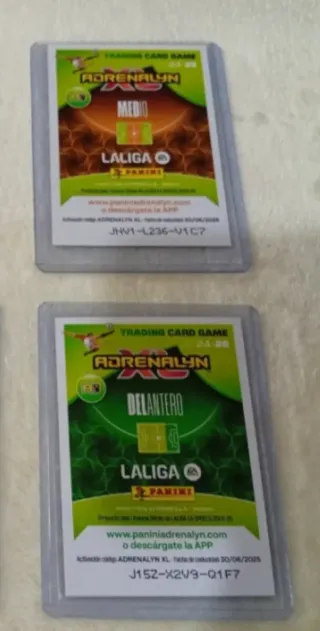 2 Cromos Adrenalyn Firmados 24-25 EDL