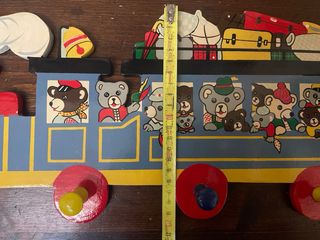 Appendiabiti tren con fermalibri orsetto