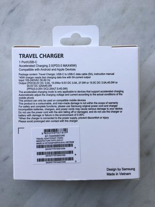 Caricabatterie Samsung 45W PD USB-C